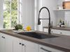DELTA Theodora Single-Handle Pull-Down Spring Kitchen Faucet — Venetian Bronze