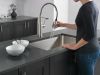 DELTA Theodora Single-Handle Pull-Down Spring Kitchen Faucet — Spotshield Stainless
