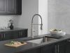 DELTA Theodora Single-Handle Pull-Down Spring Kitchen Faucet — Spotshield Stainless