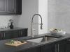 DELTA Theodora Single-Handle Pull-Down Spring Kitchen Faucet — Spotshield Stainless