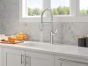 DELTA Rhett Single Handle Pull-Down Kitchen Faucet With Spring Spout — Chrome