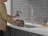 DELTA Rhett Single Handle Pull-Down Kitchen Faucet With Spring Spout — Stainless