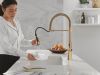 DELTA Ermelo Single Handle Pull-Down Spring Kitchen Faucet — Champagne Bronze