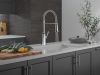 DELTA Ermelo Single Handle Pull-Down Kitchen Faucet With Spring Spout — Chrome