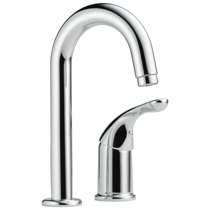 DELTA 134 / 100 / 300 / 400 Series Single Handle Bar / Prep Faucet — Chrome