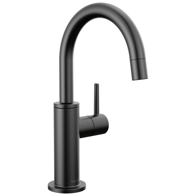 DELTA Other Contemporary Round Beverage Faucet — Matte Black