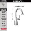 DELTA Other Contemporary Square Beverage Faucet — Arctic Stainless
