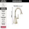 DELTA Other Contemporary Square Beverage Faucet — Polished Nickel