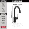 DELTA Trinsic True Bar Limited Swivel — Matte Black