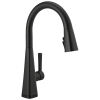DELTA Lenta Single-Handle Pull-Down Kitchen Faucet with Touch2O Technology — Matte Black