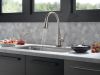 DELTA Lenta Single-Handle Pull-Down Kitchen Faucet with Touch2O Technology — Spotshield Stainless