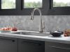 DELTA Lenta Single-Handle Pull-Down Kitchen Faucet with Touch2O Technology — Spotshield Stainless