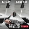 DELTA Lenta Single-Handle Pull-Down Kitchen Faucet — Matte Black