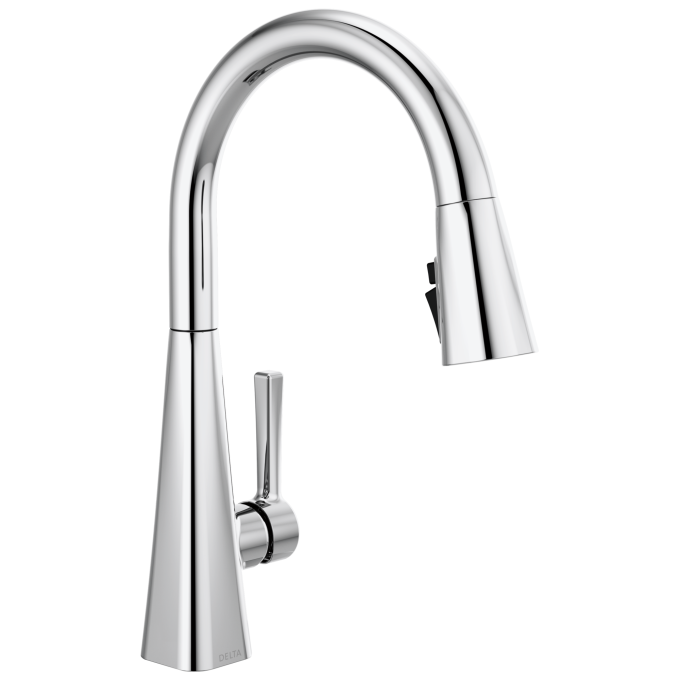 DELTA Lenta Single-Handle Pull-Down Kitchen Faucet — Chrome