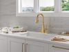 DELTA Lenta Single-Handle Pull-Down Kitchen Faucet — Brushed Gold