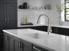 DELTA Lenta Single-Handle Pull-Down Kitchen Faucet — Spotshield Stainless