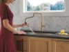 DELTA Nicoli Single Handle Pull-Down Kitchen Faucet — Champagne Bronze