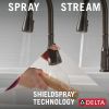 DELTA Capertee Single Handle Pull-Down Kitchen Faucet with Soap Dispenser and ShieldSpray Technology — Venetian Bronze