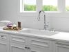 DELTA Capertee Single Handle Pull-Down Kitchen Faucet with Soap Dispenser and ShieldSpray Technology — Chrome