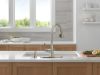 DELTA Boyd Single Handle Pull-Down Kitchen Faucet with Soap Dispenser and ShieldSpray Technology — Spotshield Stainless