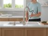 DELTA Boyd Single Handle Pull-Down Kitchen Faucet with Soap Dispenser and ShieldSpray Technology — Spotshield Stainless