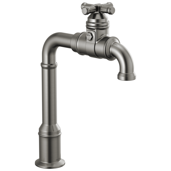 DELTA Broderick True Bar Kitchen Faucet — Black Stainless