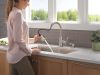 DELTA Lakeview Single Handle Pull-Down Kitchen Faucet with Soap Dispenser and ShieldSpray Technology — Stainless