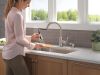 DELTA Lakeview Single Handle Pull-Down Kitchen Faucet with Soap Dispenser and ShieldSpray Technology — Stainless