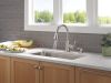 DELTA Lakeview Single Handle Pull-Down Kitchen Faucet with Soap Dispenser and ShieldSpray Technology — Stainless
