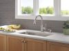 DELTA Lakeview Single Handle Pull-Down Kitchen Faucet with Soap Dispenser and ShieldSpray Technology — Stainless