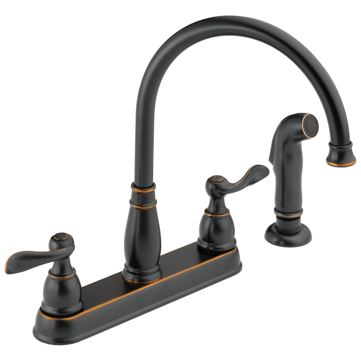DELTA Windemere Two Handle Kitchen Faucet — Oil Rubbed Bronze