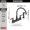 DELTA Windemere Two Handle Kitchen Faucet — Oil Rubbed Bronze