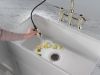 DELTA Renaldi Two Handle Pull-Down Bridge Kitchen Faucet — Lumicoat® Polished Nickel