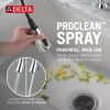 DELTA Renaldi Two Handle Pull-Down Bridge Kitchen Faucet — Lumicoat® Chrome