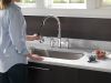 DELTA Broderick Two Handle Pull-Down Bridge Kitchen Faucet — Chrome