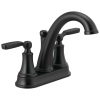 DELTA Woodhurst Two Handle Centerset Bathroom Faucet — Matte Black