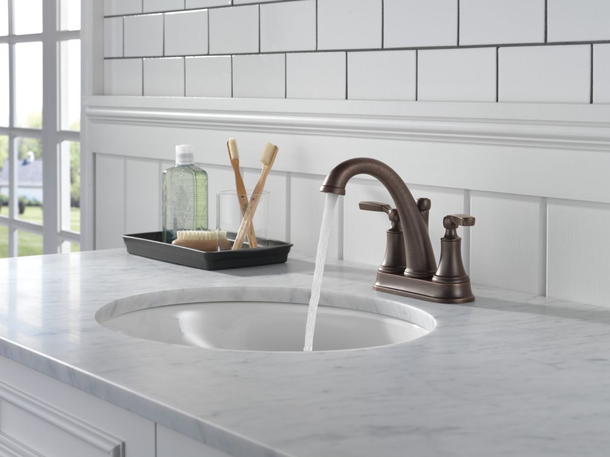 DELTA Woodhurst Bathroom Faucet — Venetian Bronze