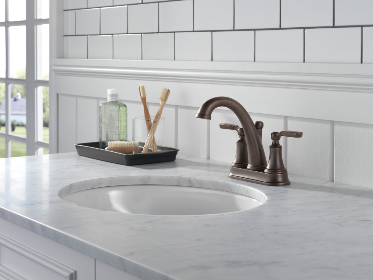 DELTA Woodhurst Bathroom Faucet — Venetian Bronze