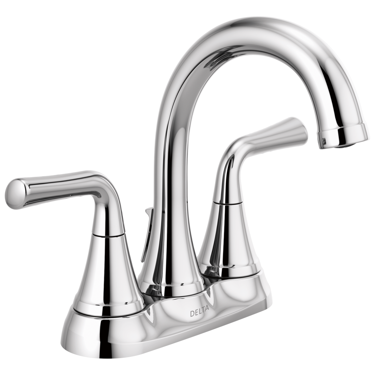 DELTA Kayra Two Handle Tract-Pack Centerset Bathroom Faucet — Chrome