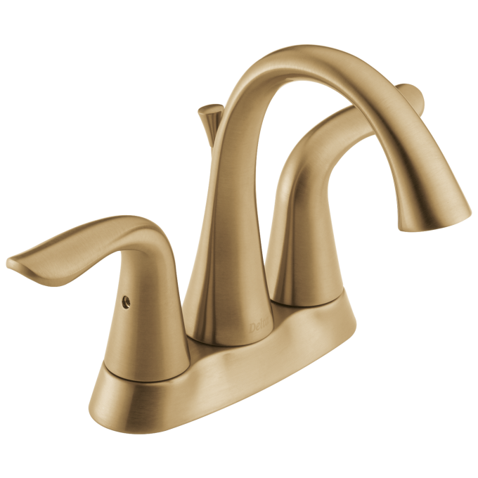 DELTA Lahara Two Handle Centerset Bathroom Faucet — Champagne Bronze
