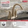 DELTA Lahara Two Handle Centerset Bathroom Faucet — Champagne Bronze