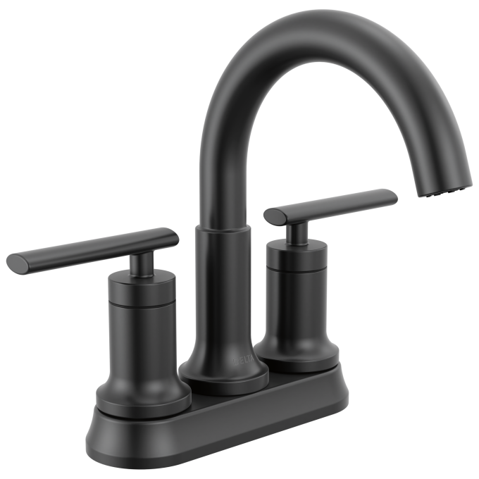 DELTA Altado  Two Handle Centerset Bathroom Faucet — Matte Black