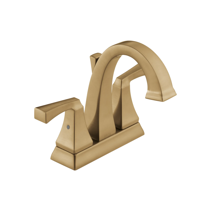 DELTA Dryden Two Handle Centerset Bathroom Faucet — Champagne Bronze