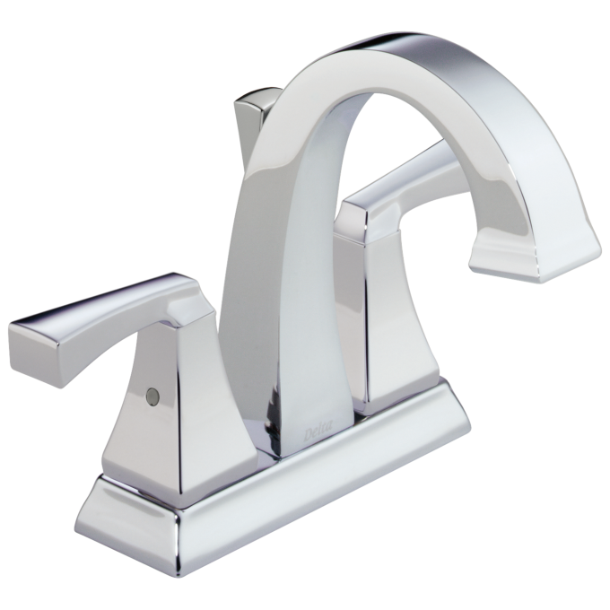 DELTA Dryden Two Handle Centerset Bathroom Faucet — Chrome