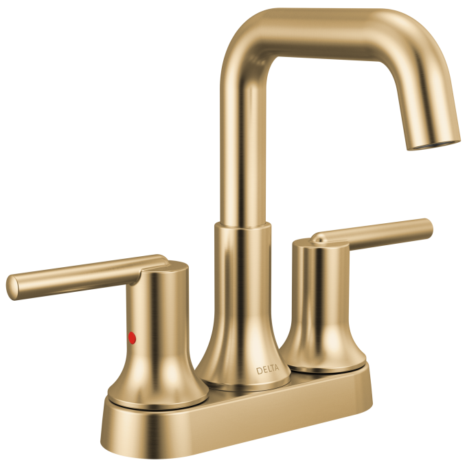 DELTA Trinsic Centerset Bathroom Faucet — Champagne Bronze