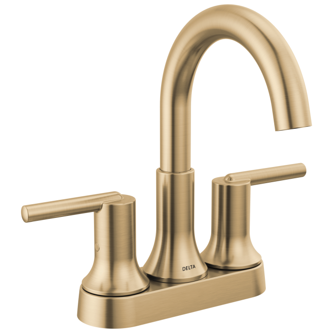 DELTA Trinsic Two Handle Centerset Bathroom Faucet — Champagne Bronze