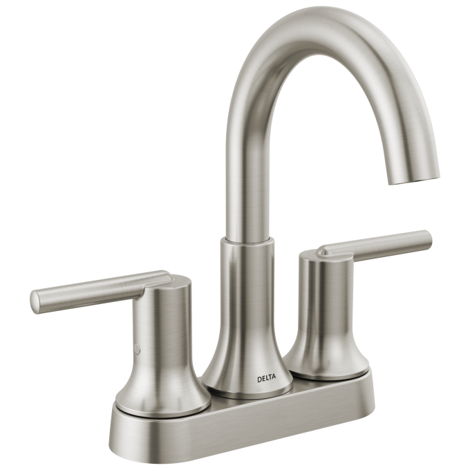 DELTA Trinsic Two Handle Centerset Bathroom Faucet — Stainless