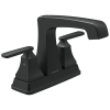 DELTA Ashlyn Two Handle Centerset Lavatory Faucet - Metal Pop-Up — Matte Black