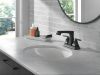 DELTA Ashlyn Two Handle Centerset Lavatory Faucet - Metal Pop-Up — Matte Black