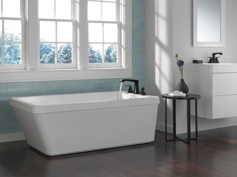 DELTA Ashlyn Roman Tub Trim — Matte Black